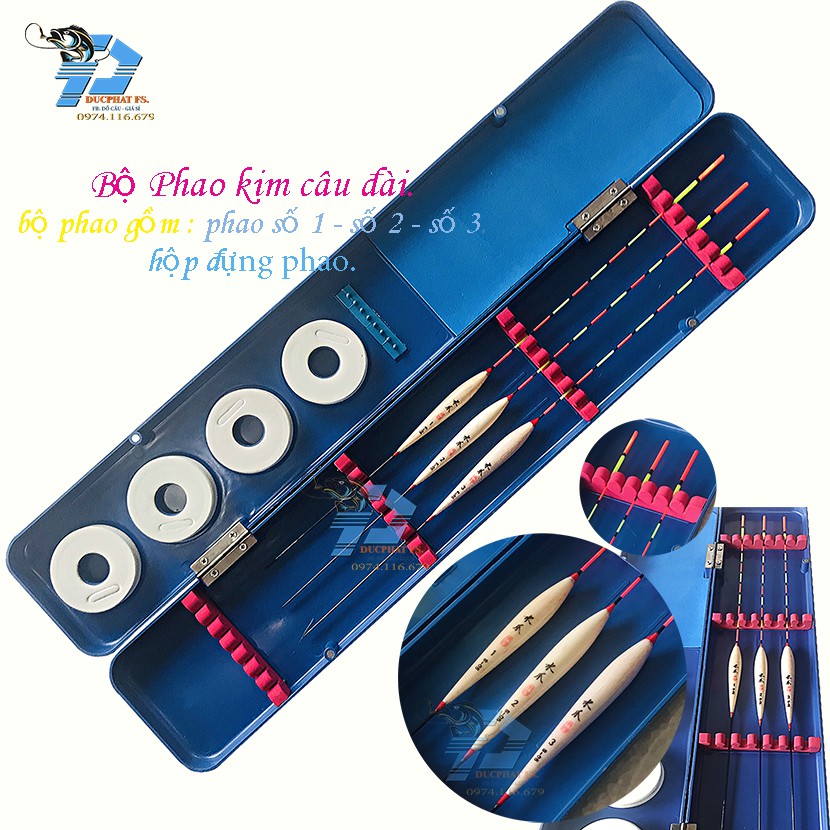BỘ COMBO phao kim câu cá, câu đài . phao BẠCH MAO