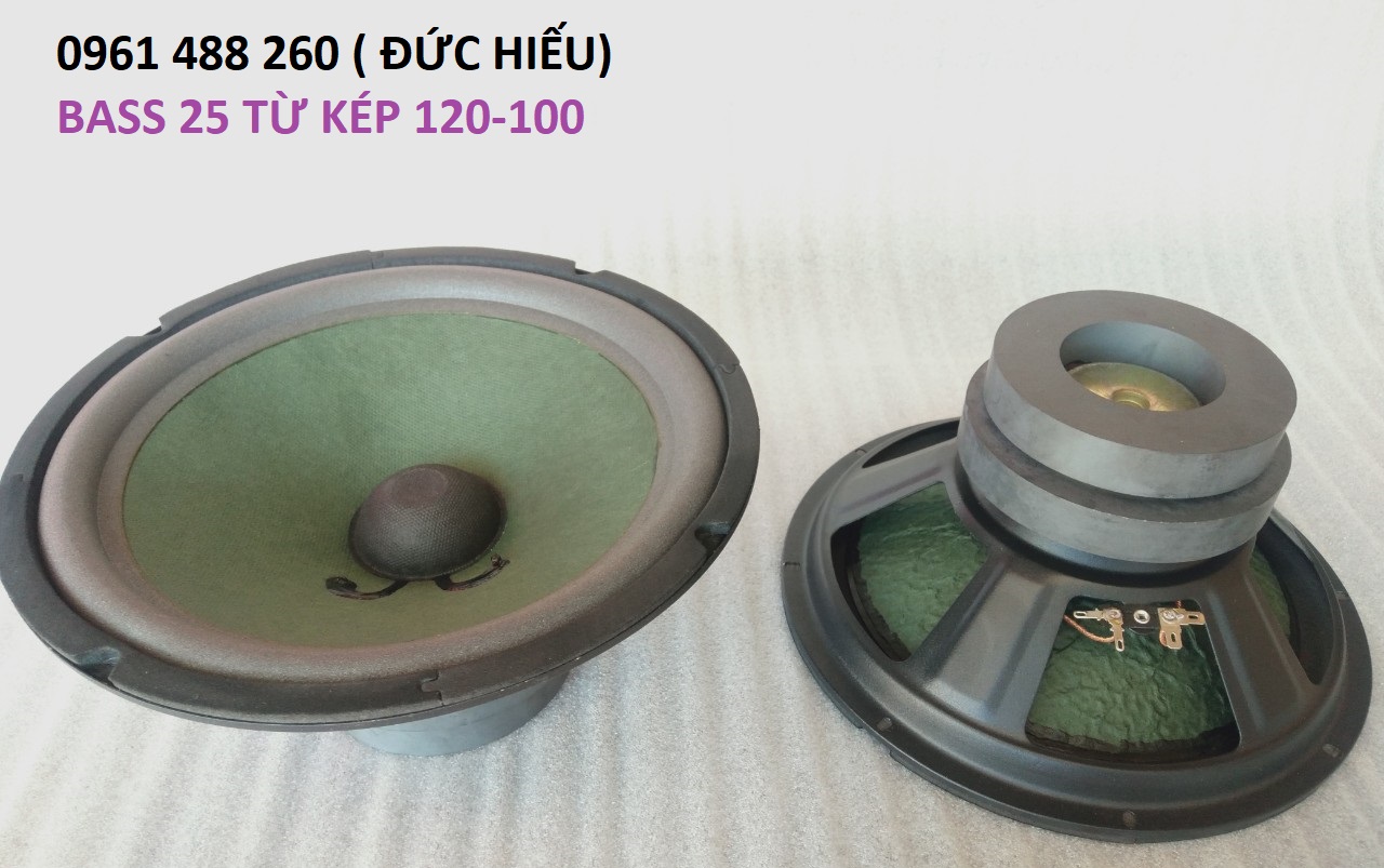 1 củ loa bass 25 từ kép 120-100
