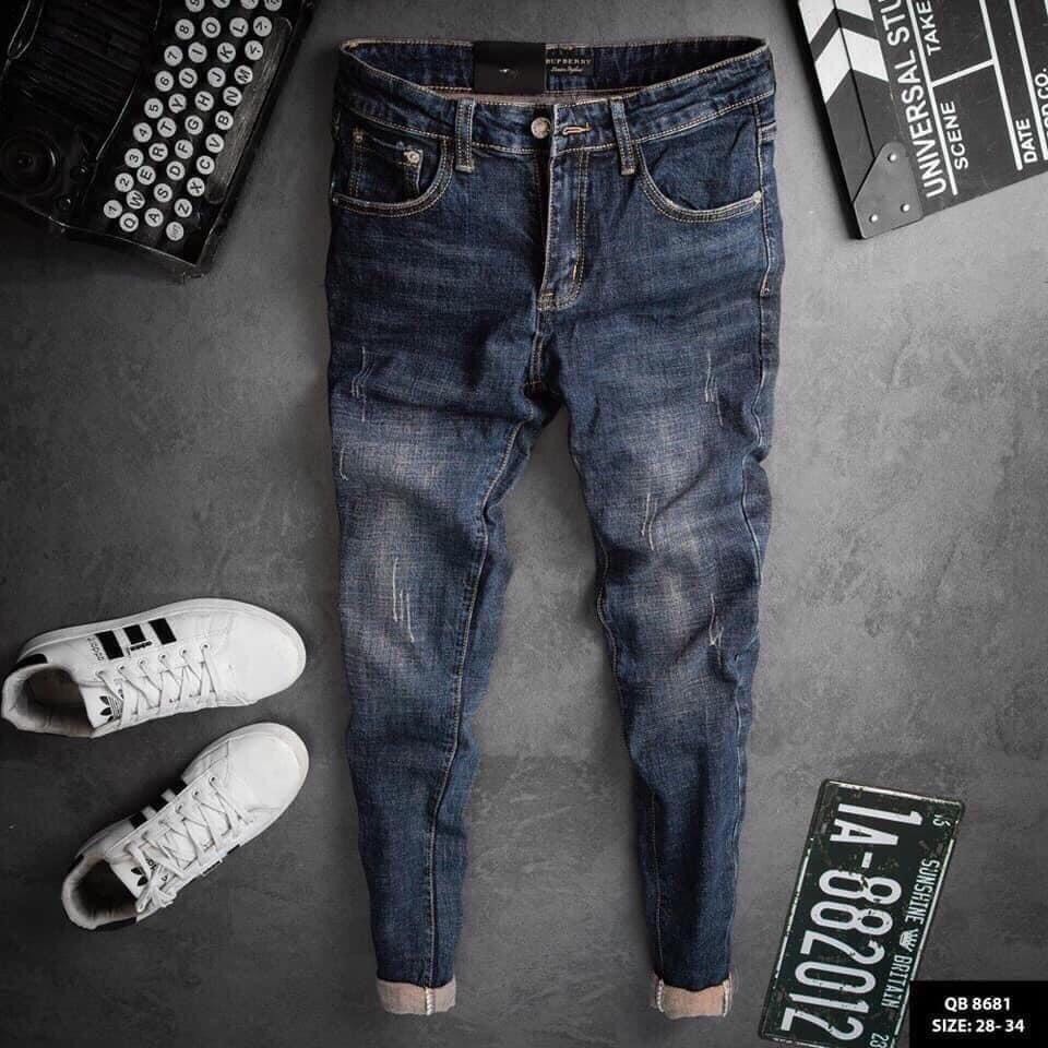 [HCM]Quần Jean Quần Bò Nam Cao Cấp Màu Xanh Phong Cách Hàn Quốc Trẻ Trung Năng Động