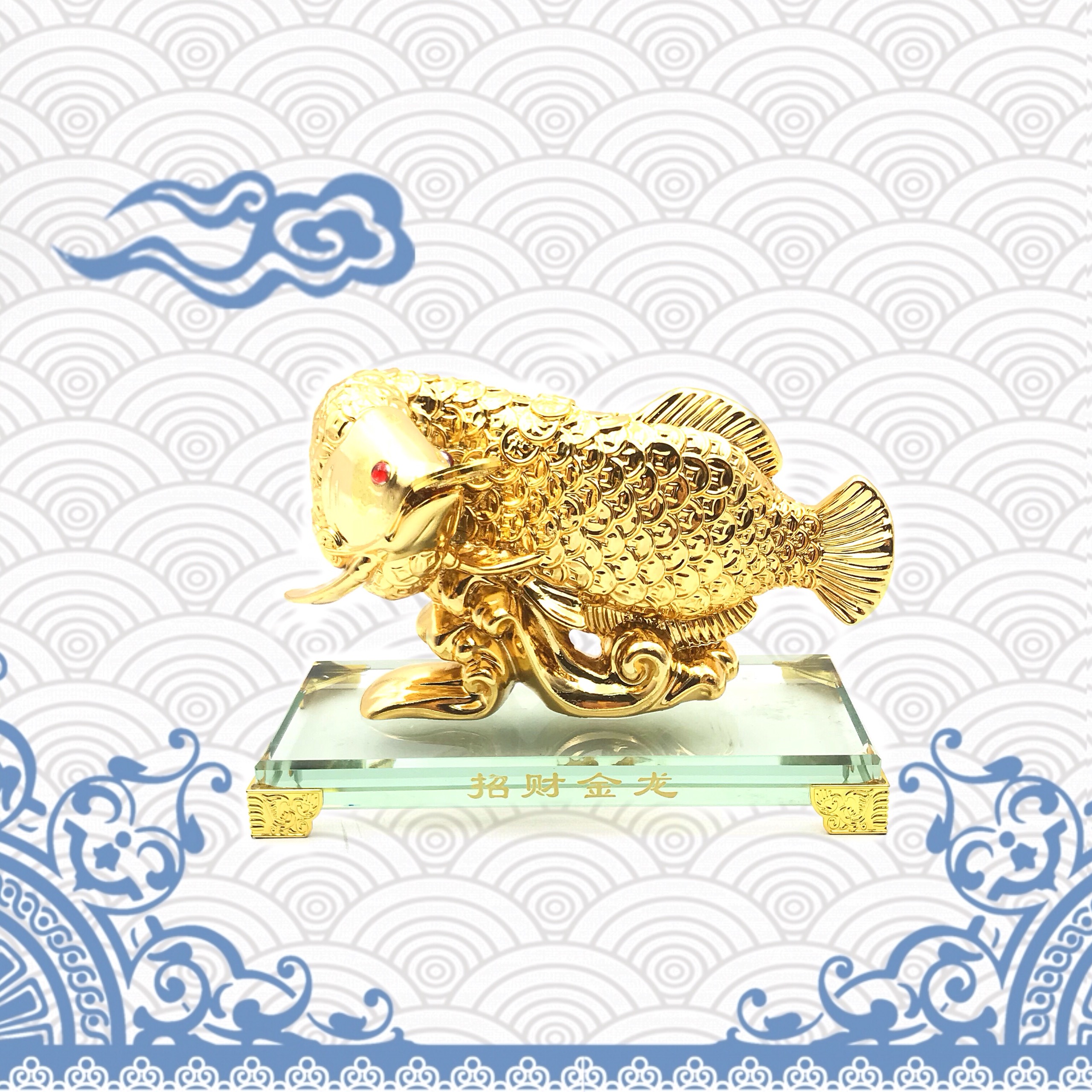 Tượng cá kim long phong thủy