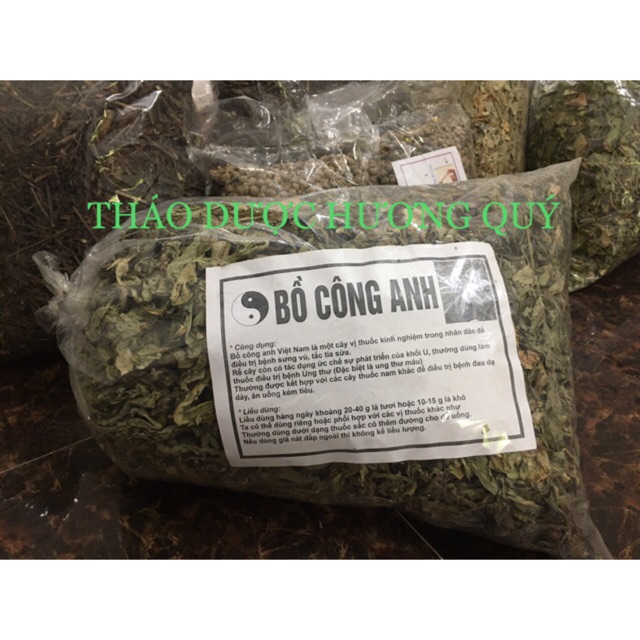 1 KG LÁ BỒ CÔNG ANH KHÔ (NGUYÊN LÁ, XANH, SẠCH)