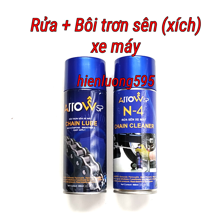 Dung dịch xịt Rửa, Bôi trơn sên xe máy