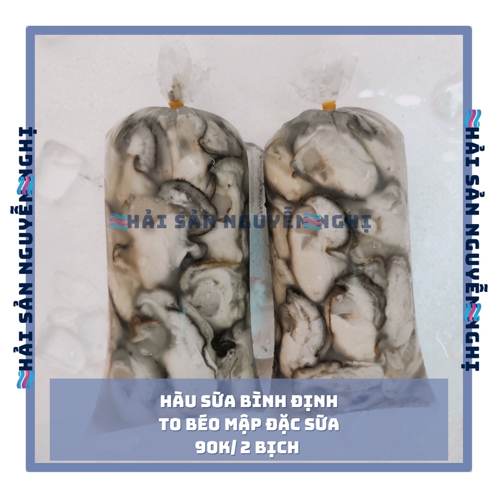 1KG 2 bịch Hào sữa hàng mới 100 như hình!! [Grab + Now Ship]