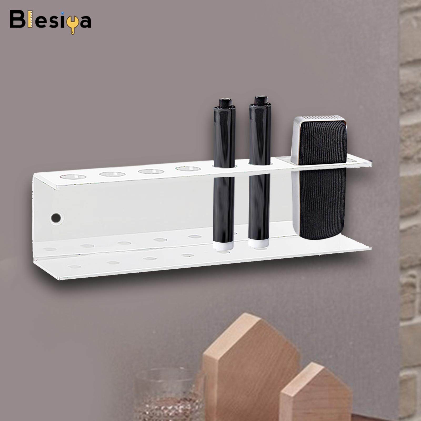 Blesiya Hộp Đựng Bút Đánh Dấu Xóa Khô Bằng Acrylic 7 Khe Để Đựng Bảng Trắng Tủ Khóa Học