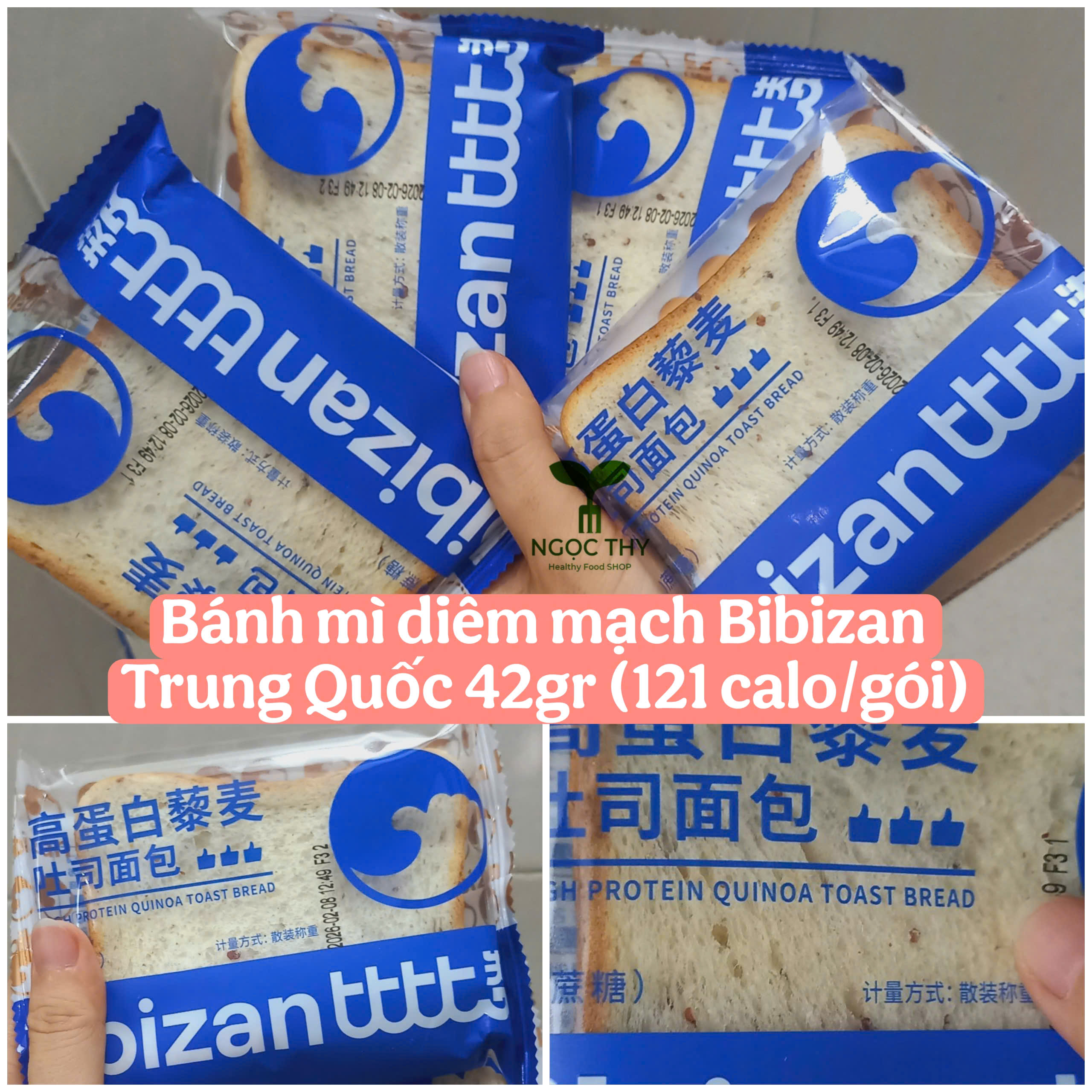 Chinese Domestic Buckwheat Bread Set of 5-10 Bags of 42g (121 Calories/Bag)