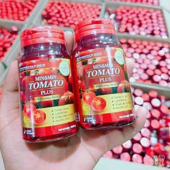 Viên uống trắng da cà chua tomato plus thái lan