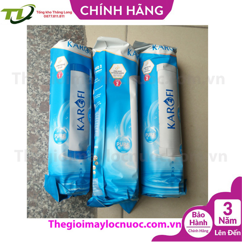 Combo 5 bộ lõi lọc thô karofi số 1 2 3- combo 5 bộ lõi karofi 1-2-3