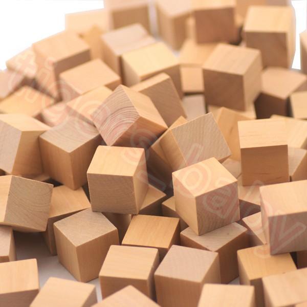 100 khối gỗ lập phương 2cm - cube 2cm