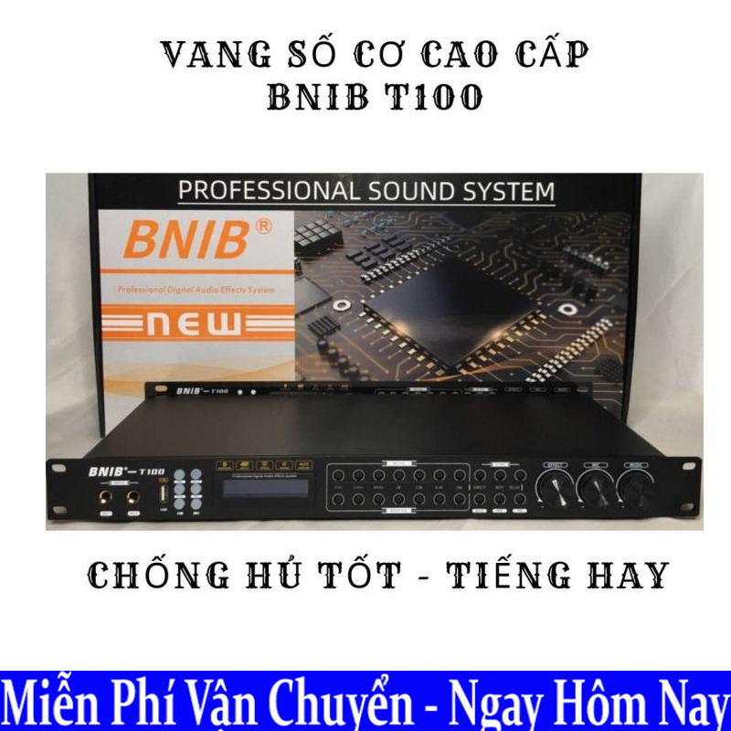 [HCM][Xả Cuối Năm] Vang Số Chỉnh Cơ Bnib T100 Có Cổng Quang-Bluetooth Vang Karaoke T100Chống Hú Cao Cấp Vang Số Gia Đình Với 4 Tính Năng Bộ Xử Lý Tín Hiệu Thông Minh Dsp Dual Core Âm Thanh Bay Bổng Cực Hay Phù Hợp Các Dàn Karaoke