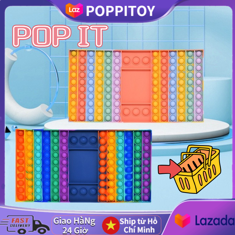 Push Pop It Fidget Toy Foxmind Sưu Tầm Rainbow Đồ Chơi Giảm Căng Thẳng đồ Chơi Bóp Bong Bóng Thư Giãn Xả Stress