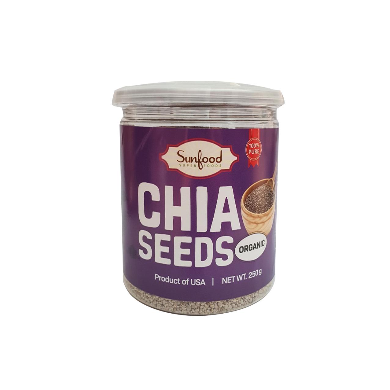 Hạt Chia Mỹ Sunfood Trắng 250g