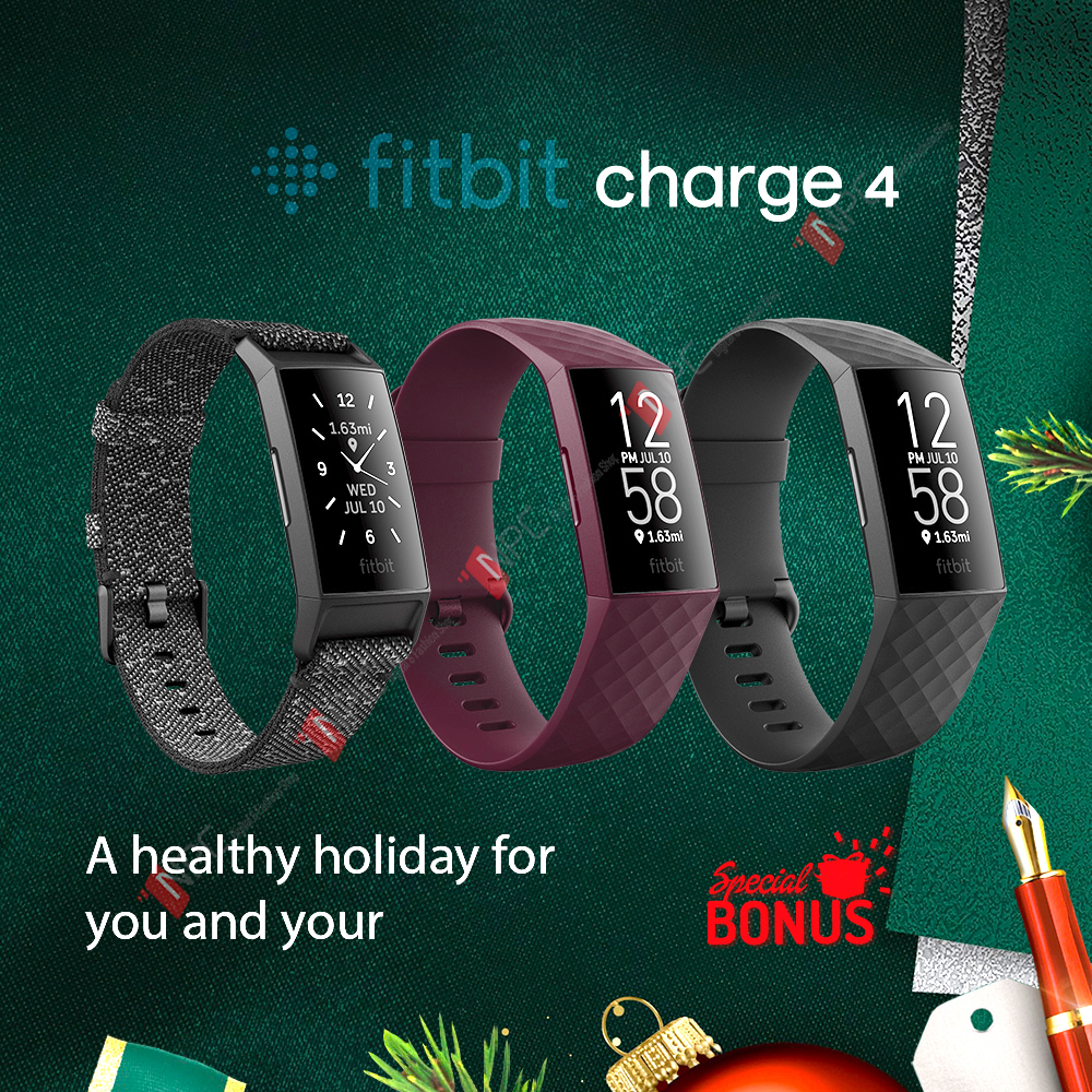 [Trả góp 0%]Vòng Đeo Tay Thông Minh Sức Khỏe Fitbit Charge 4 Theo Dõi Sức Khỏe - Nhịp Tim - Giấc Ngủ - GPS