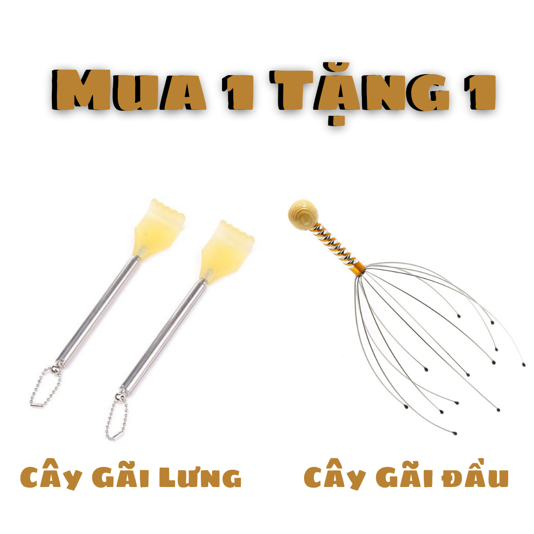 (TẶNG CÂY MASSA ĐẦU) GẬY GÃI LƯNG MÓC KHÓA RÚT GỌN - CÂY GÃI LƯNG INOX HÌNH BÀN TAY -. CHẤT LIỆU AN TOÀN CHO DA