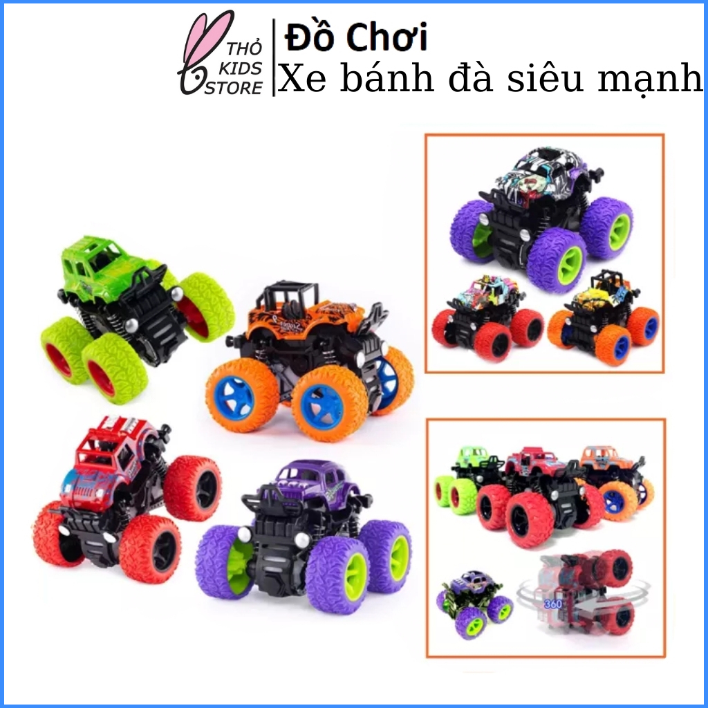 Đồ chơi trẻ em, đồ chơi xe ô tô, xe địa hình đồ chơi quán tính, bánh đà cho bé nhiều màu sắc, chất liệu nhựa an toàn cho bé