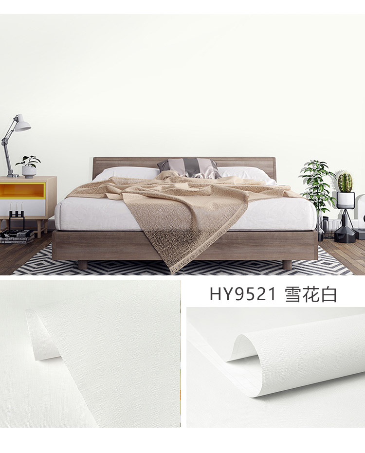 Decal giấy dán tường trắng trơn nhám 10m khổ 45cm