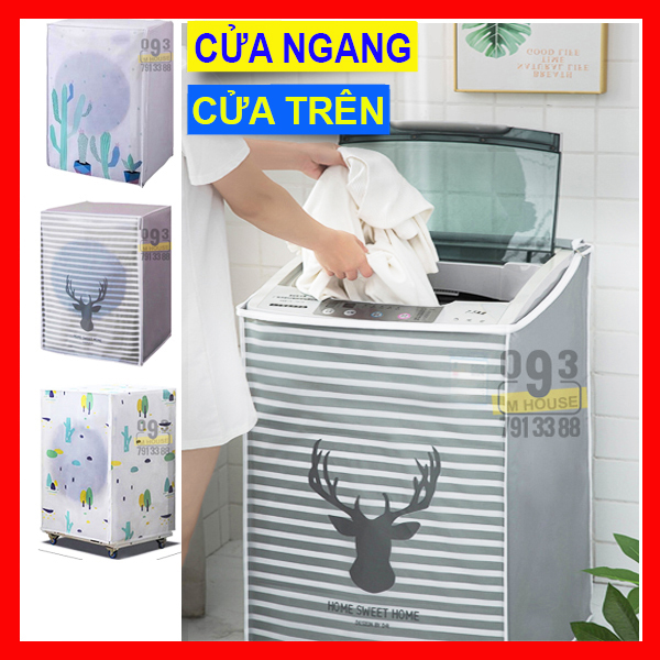Áo Trùm Máy Giặt Chống Nước Cửa Trên Cửa DướiTấm phủ Cho Máy Giặt