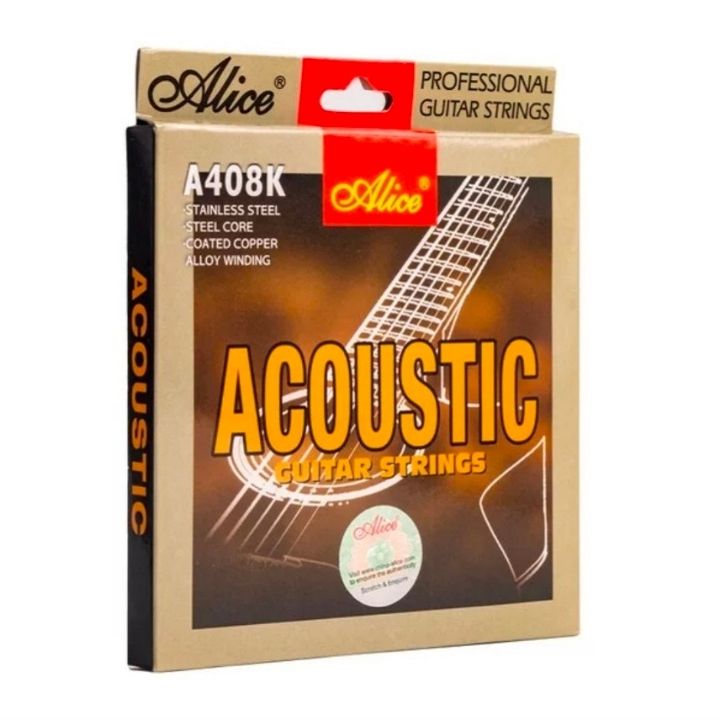 Dây đàn GUITAR ALICE A408 , bộ 6 dây từ số 1 đến số 6 âm thanh chuẩn