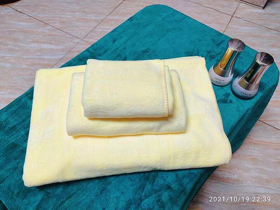 Bộ 3 khăn (khăn tắm 70*140, khăn gội 35*75, khăn mặt 30*50)
