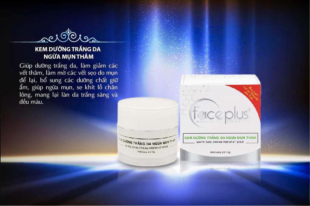 Kem trắng da ngừa mụn thâm faceplus+