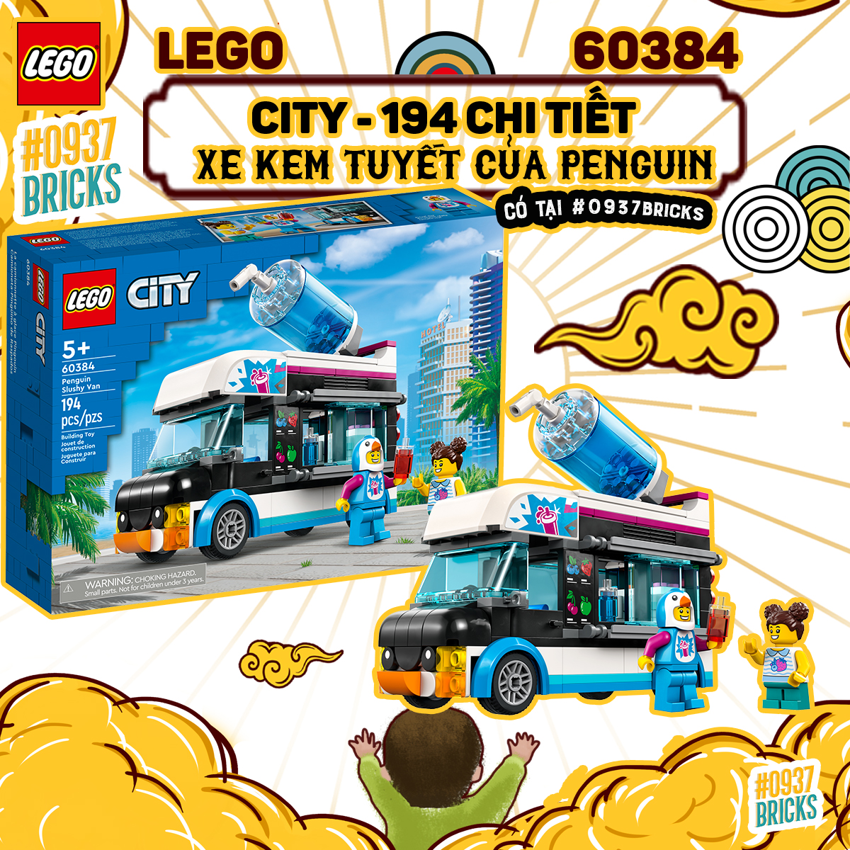 TRỢ GIÁ LEGO City 60384 Xe Kem Tuyết Của Penguin 194 Chi Tiết CÓ SẴN TẠI