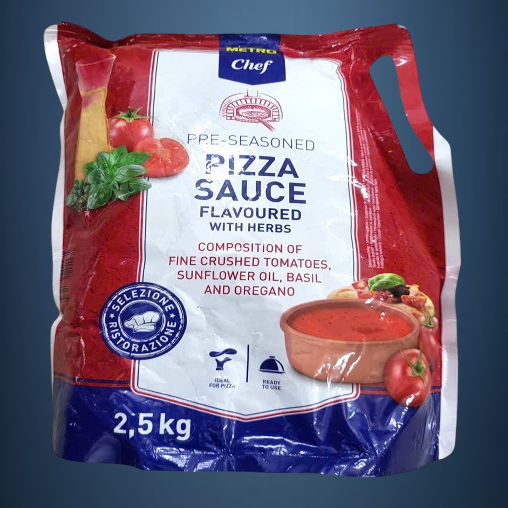 METRO CHEF - TÚI LỚN 2.5 Kg - XỐT PIZZA Pre-Seasoned Pizza Sauce Flavoured with Herbs