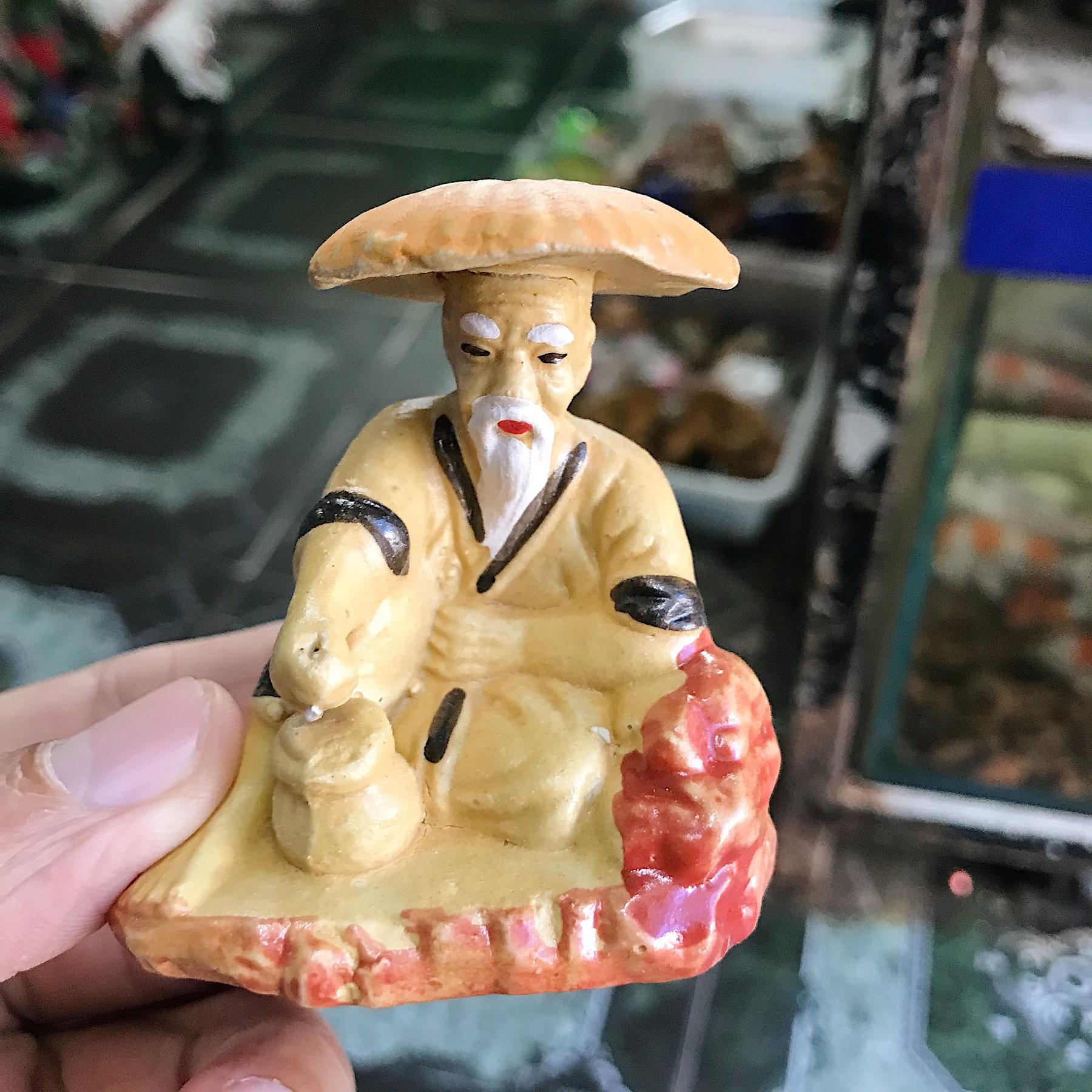 "Hoàn tiền đến 10%" ÔNG CÂU CÁ TRANG TRÍ HỒ CÁ NON BỘ RỘNG 6CM CAO 7CM