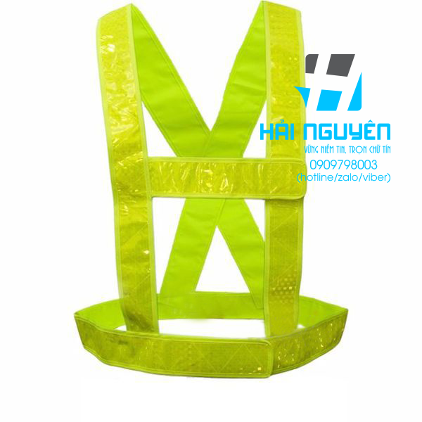 Áo phản quang đi phượt nhựa chữ H an toàn cho ban đêm