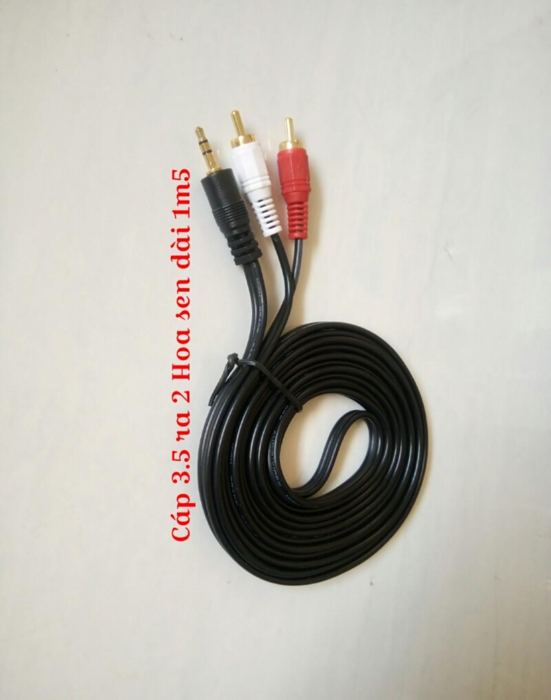 Cáp 3.5 ra 3 đầu hoa sen