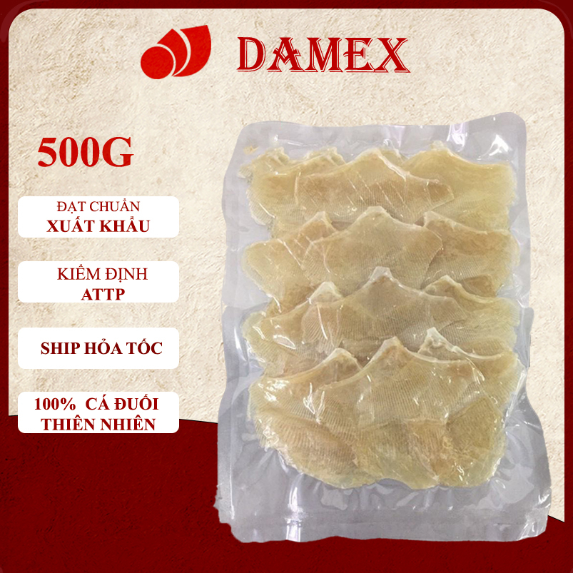 Khô Cá Đuối Damex 500g Cá đuối khô ăn liền thơm ngon tròn vị