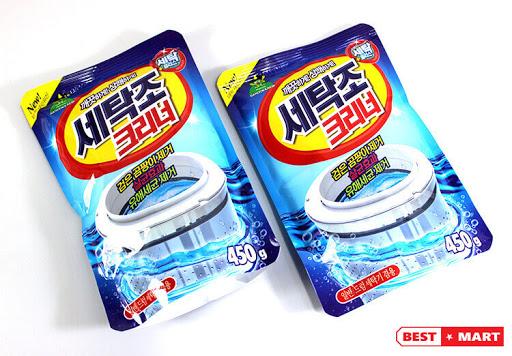 Bột tẩy vệ sinh lồng máy giặt Hàn Quốc 450gr - Tẩy sạch những cặn bẩn, diệt khuẩn khử mùi hôi trong máy giặt - Bột Vệ Sinh Máy Giặt – Dung Dịch Vệ Sinh – Chất Tẩy Đa Năng – Chất Khử Mùi Hôi