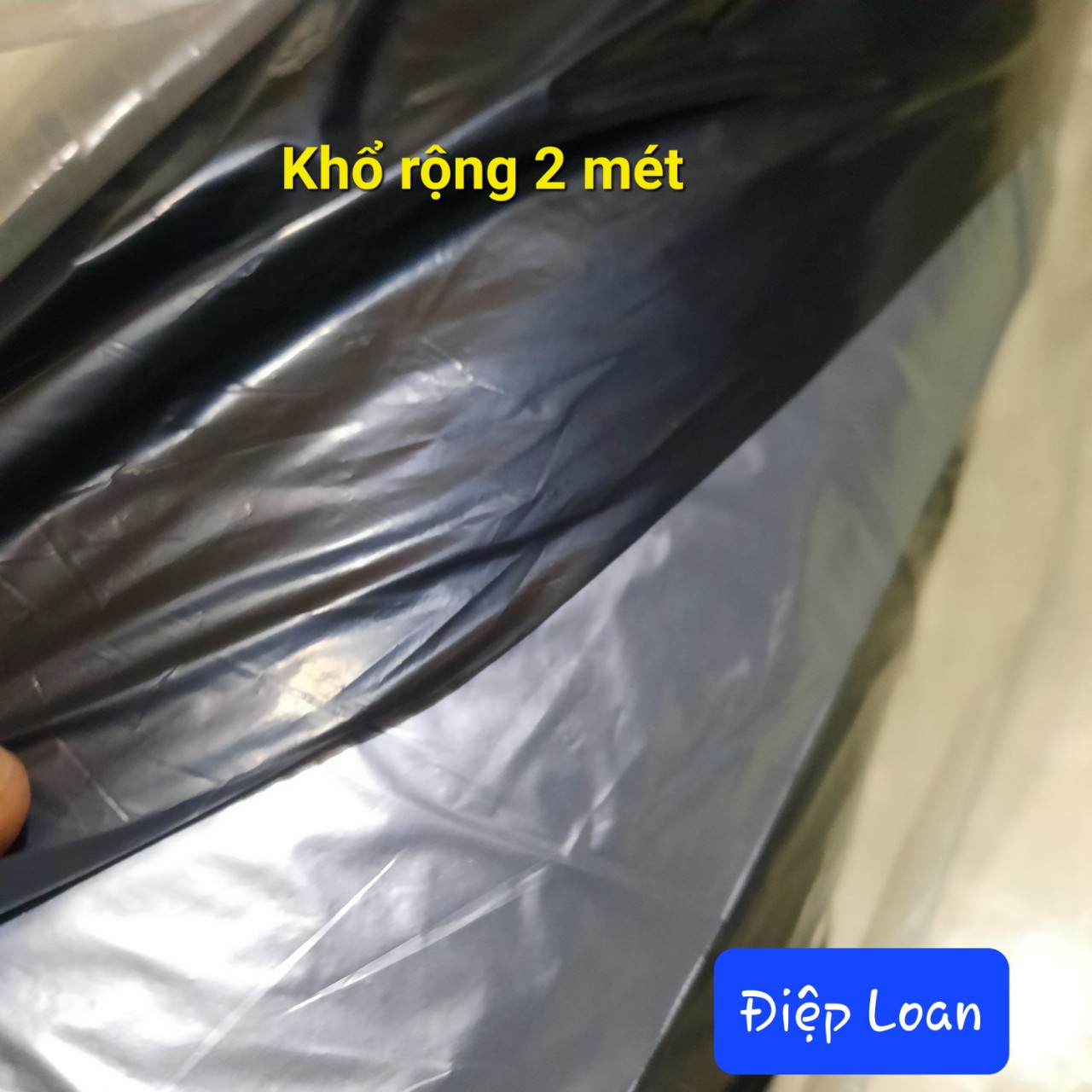  Combo 20mét loại đẹp màng phủ nông nghiệp phủ đất trồng hoa màu khổ rộng 2mét độ dày 22micromet gồm 2 mặt bạc đen 
