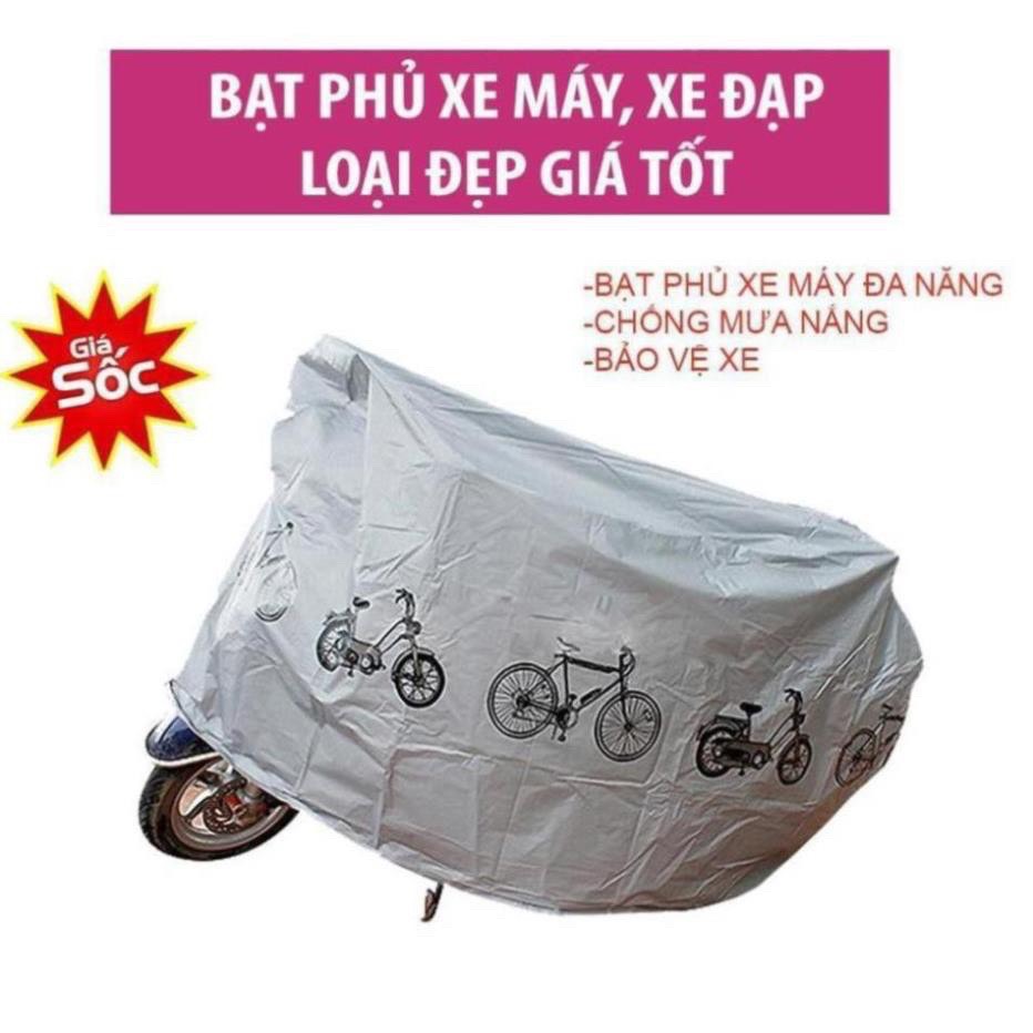 BẠT CHÙM XE MÁY XE ĐẠP CHỐNG NẮNG MƯA - CHỐNG BỤI