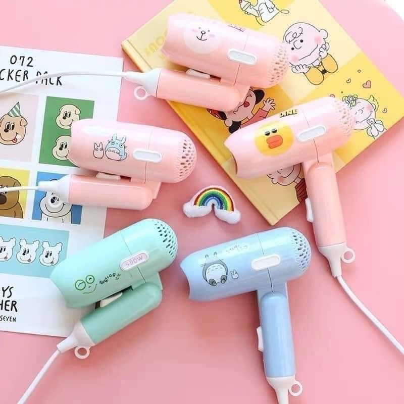 Máy sấy tóc mini icon siêu cute gấp gọn tiện ích