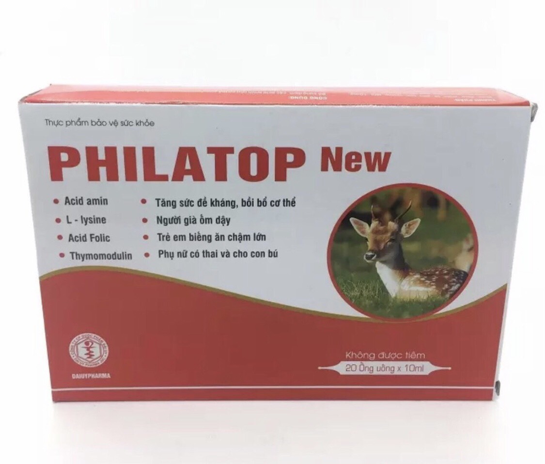 philatop 10ml - hộp 20 ống - dùng cho trẻ biếng ăn, chậm lớn, người già, tăng sức đề kháng 2