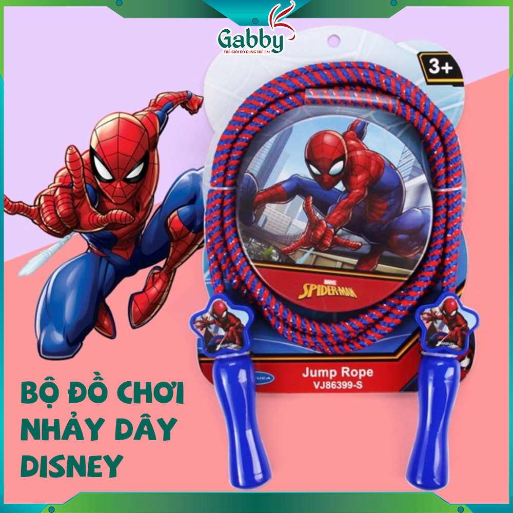 DÂY NHẢY THỂ DỤC TRẺ EM D.I.S.N.E.Y ( AVENGERS, SPIDERMAN, PATROL, ...) - GABBY STORE