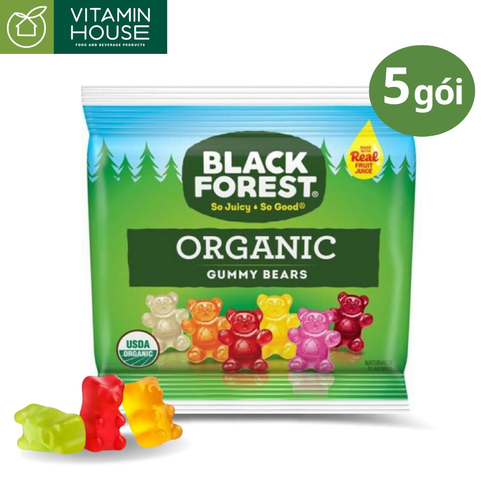 Combo 5 Kẹo dẻo gấu Black Forest Gummy bear 23g