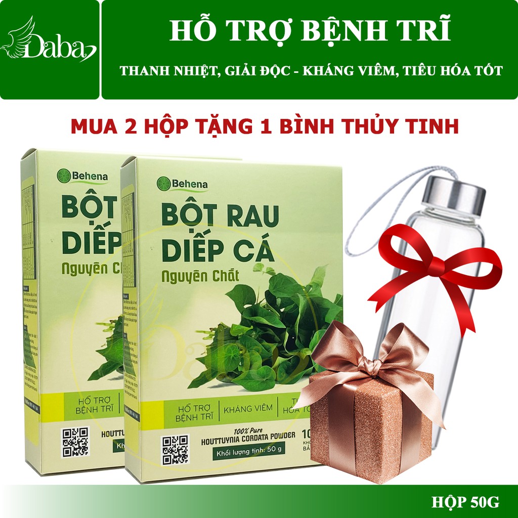 [HCM]Bột Diếp Cá Behena thanh lọc cơ thể hỗ trợ ngăn ngừa táo bón trĩ làm đẹp da ngăn ngừa mụn cám ( Hộp 50gram)