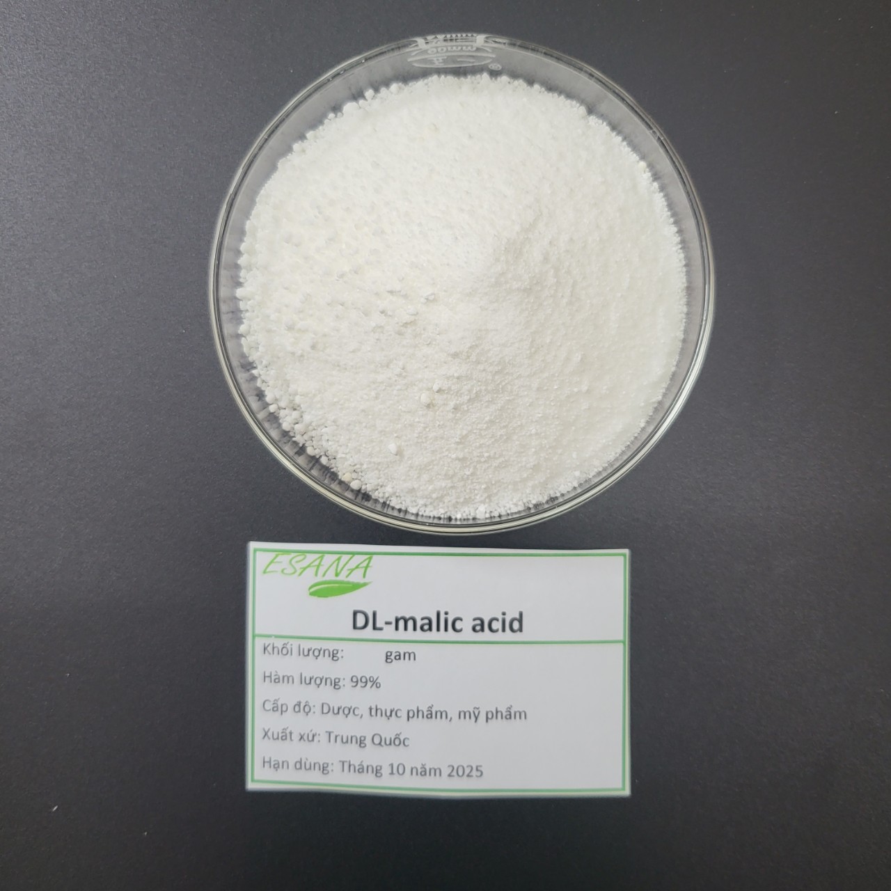 100g - Acid malic nguyên liệu thực phẩm