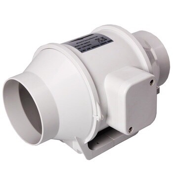 Quạt hút thông gió nối ống phi 100mm - Quạt hút đồng trục - Hàng chính hãng siêu chống ồn