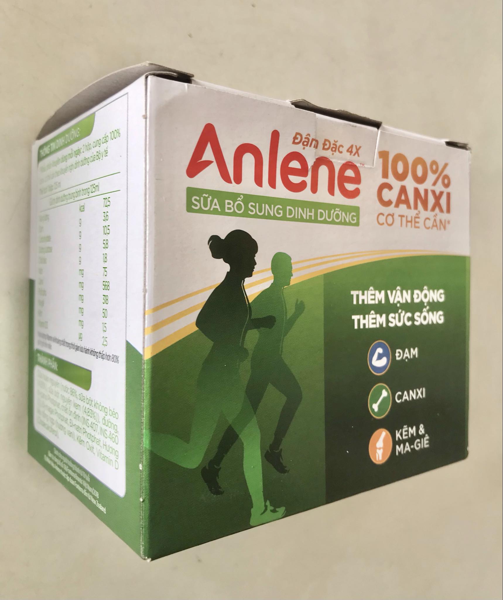 Lốc lẻ sữa nước Anlene Concentrate Vani đậm đặc 125ml