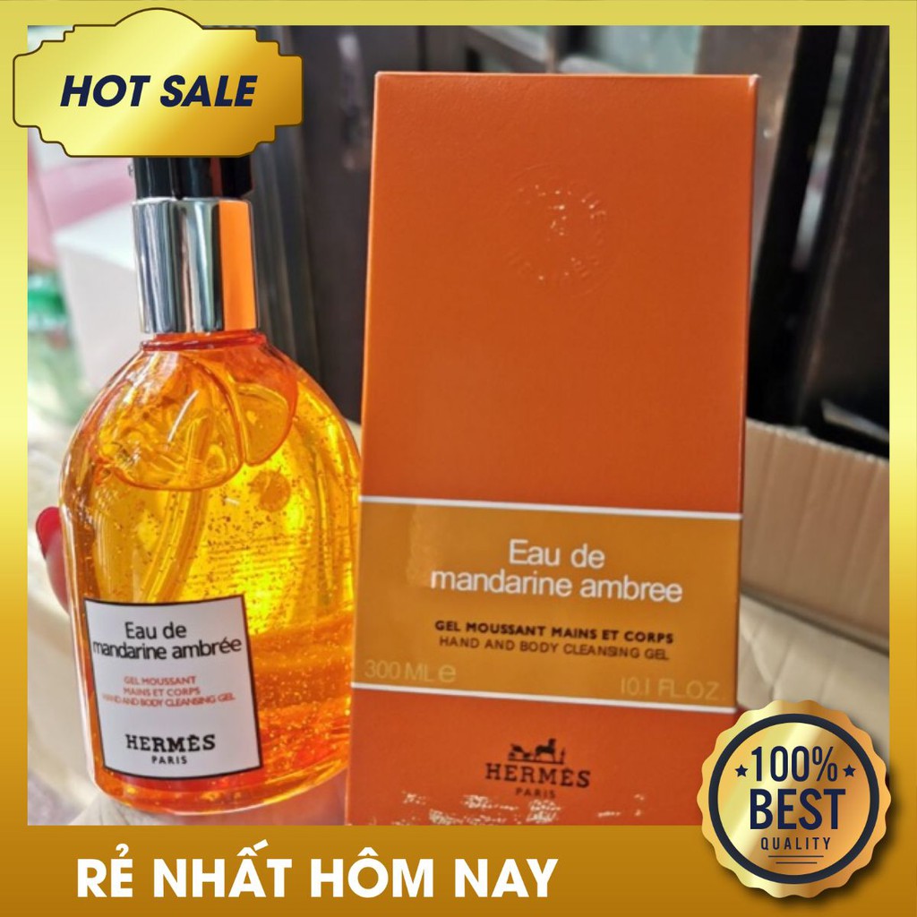 [HCM][CHÍNH HÃNG] Sữa Tắm Hương nước hoa Pháp Hermes Eau de Mandarine Ambree mang đến hương cho cả nam lẫn nữ với hương thơm tươi tắn và ấm áp của nhóm hương cam chanh thơm ngát. Mùi thơm nhẹ nhàng
