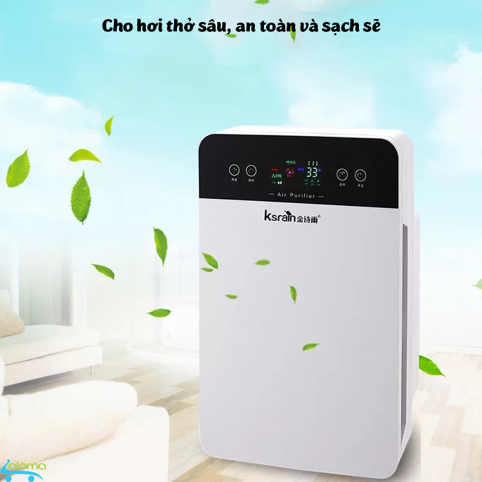 Máy lọc không khí công nghệ HEPA 5 lớp Ksrain JSY-40A kết hợp than hoạt tính tốc độ 170m3/h không gây tiếng ồn bảo hành 12 tháng