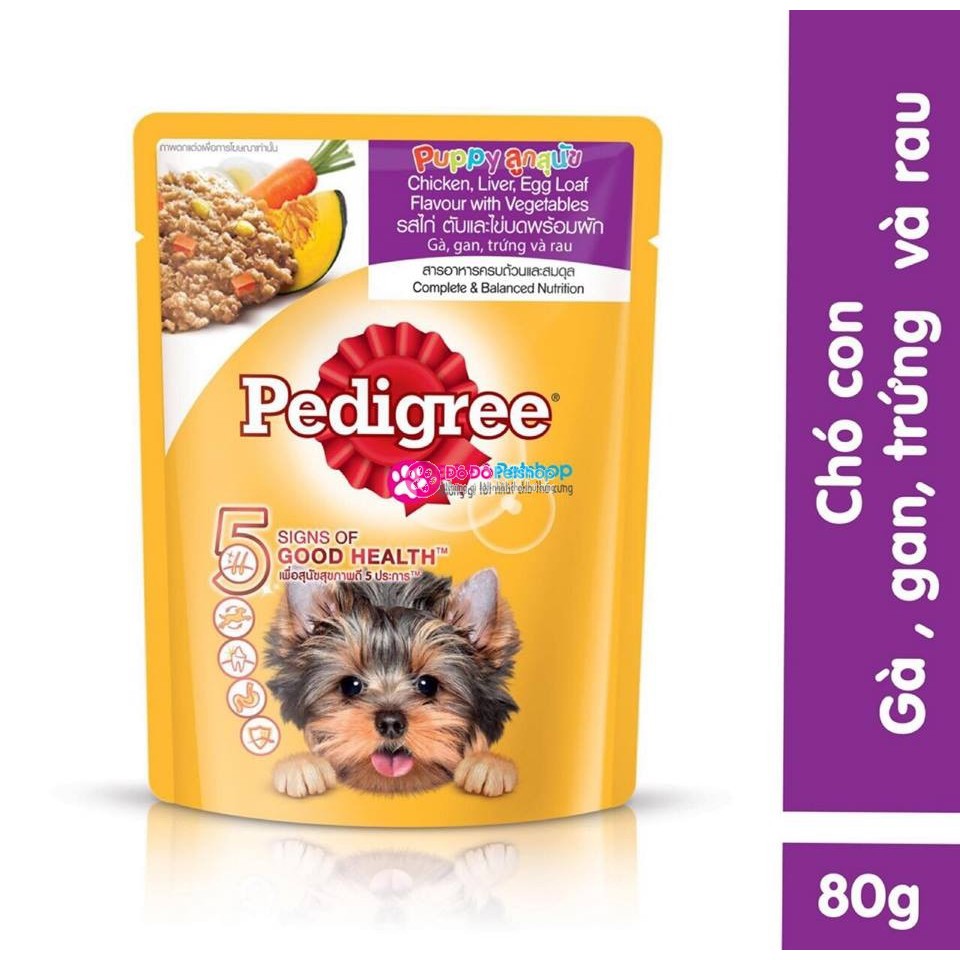 Pate cho chó con pedigree 80g