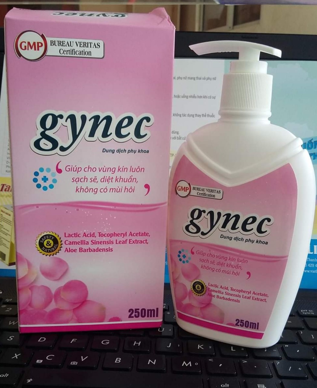 HCM Dung dịch vệ sinh phụ nữ dạng gel Gynec đánh bay viêm nhiễm 250ml  Gel Phụ Khoa