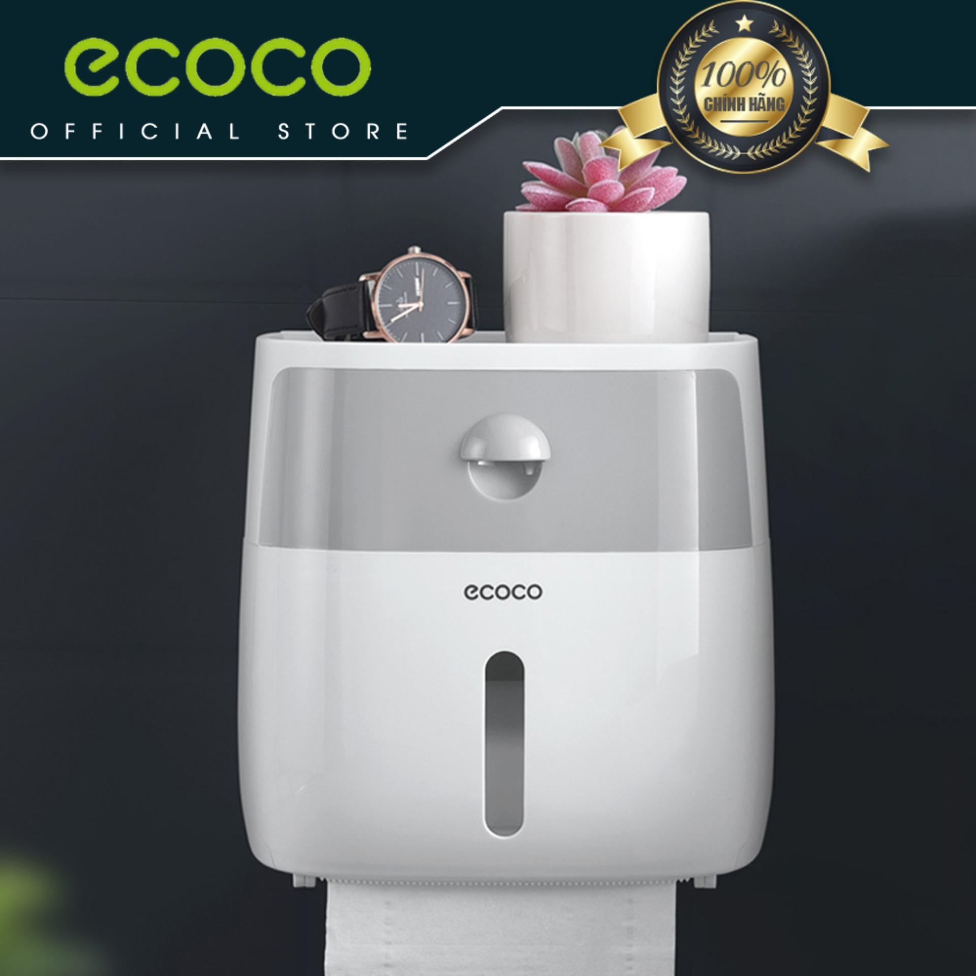 Hộp đựng giấy vệ sinh 2 ngăn ecoco 9233