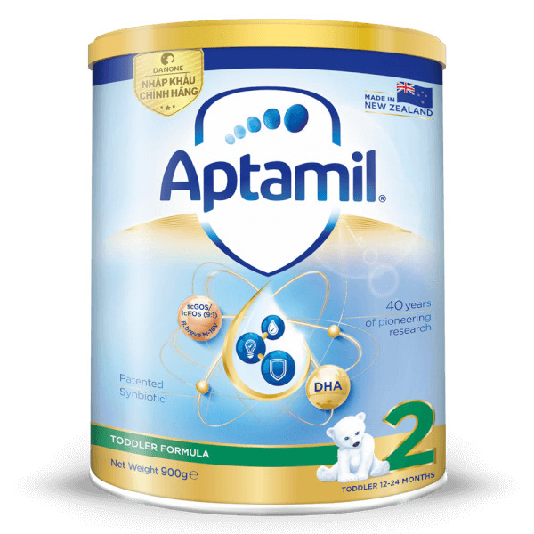 Sữa bột Aptamil Toddler Formula số 2 900g (1 - 2 tuổi)