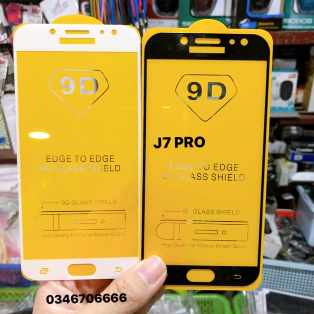 Kính full màn samsung j7prime/ j7pro/ j7plus -