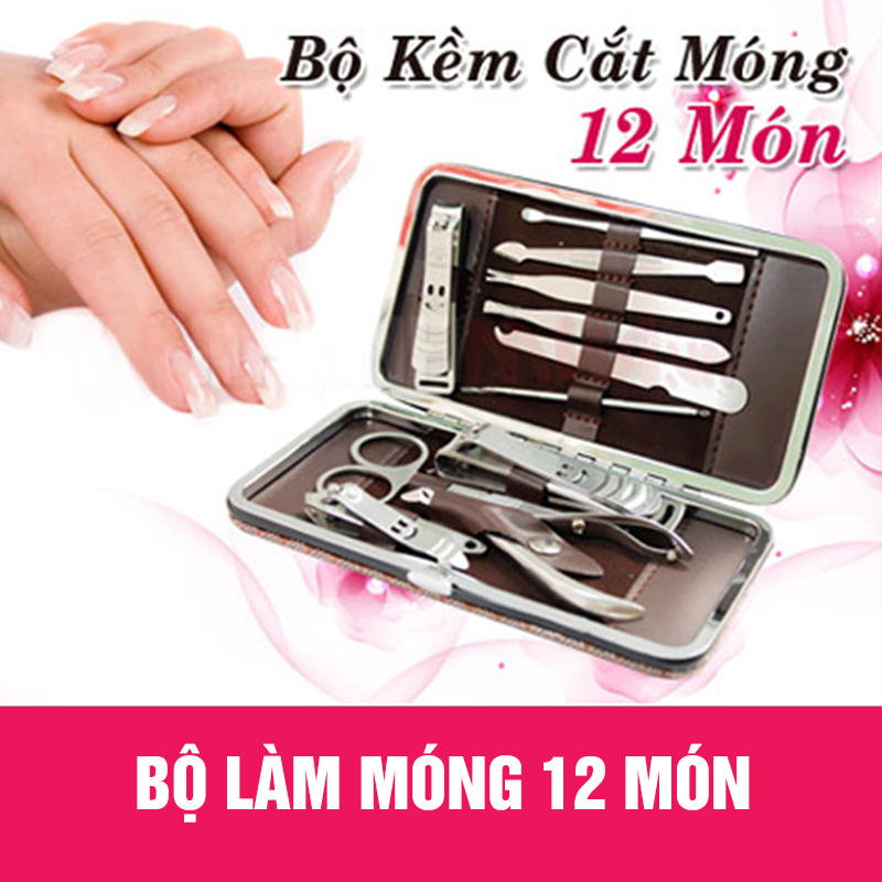 [HCM]BỘ KIỀM CẮT MÓNG TAY MÓNG CHÂN 12 MÓN LỚN CHẤT LƯỢNG TỐT KO BỊ GỈ KHI SỬ DỤNG - BỘ KIỀM LÀM MÓNG 12 MÓN FULLBOX - HÀNG CAO CẤP