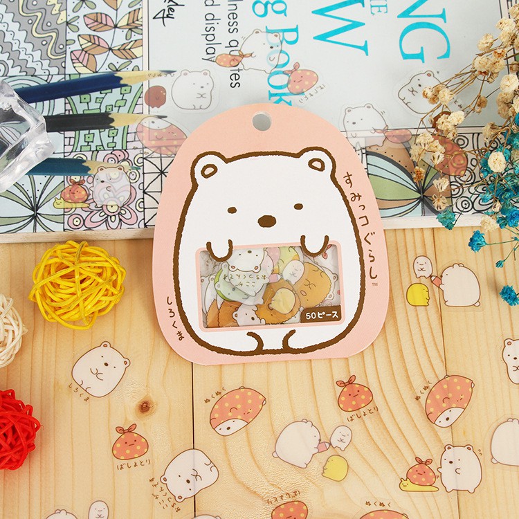 Set 5 miếng sticker molang đáng yêu cute dành riêng cho bé 8