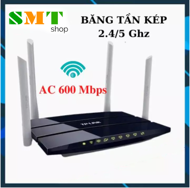 Router wifi TPLINK băng tần kép 3320 chuẩn AC 600 Mbps , Modem wifi tp link sóng xuyên tường , bộ phát wifi 5ghz, cục phát wifi tplink , bo phat wifi tplink - Hàng Thanh Ly 95%